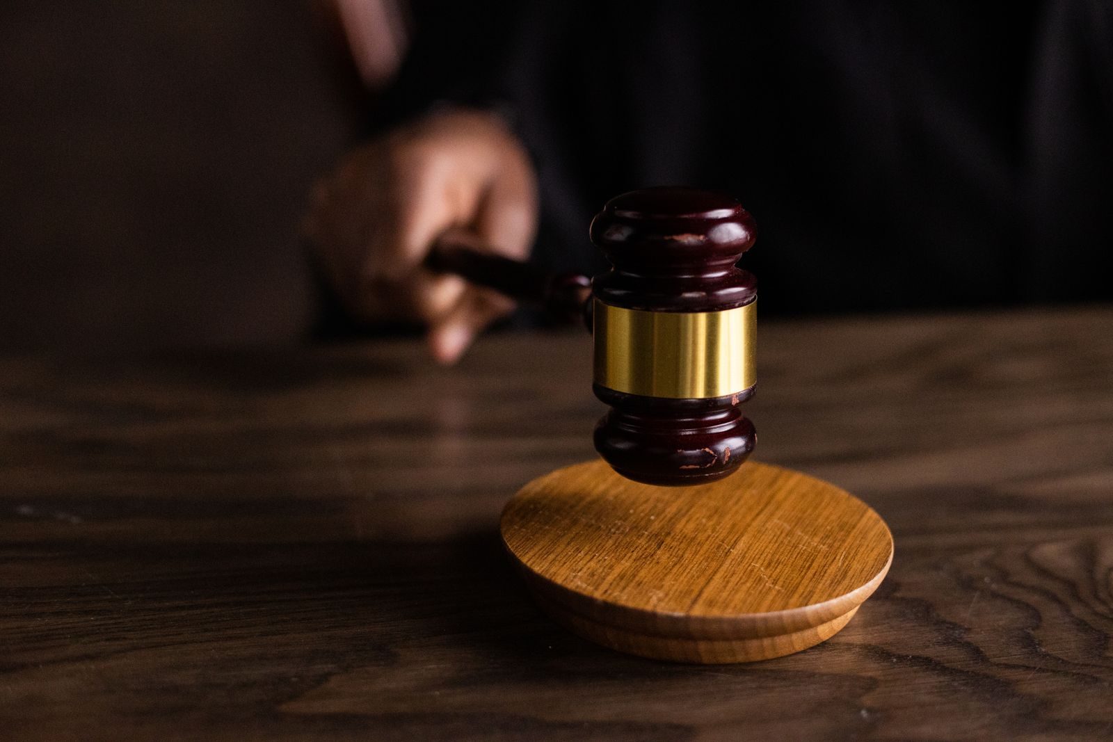 Judge’s gavel used in reaching a verdict