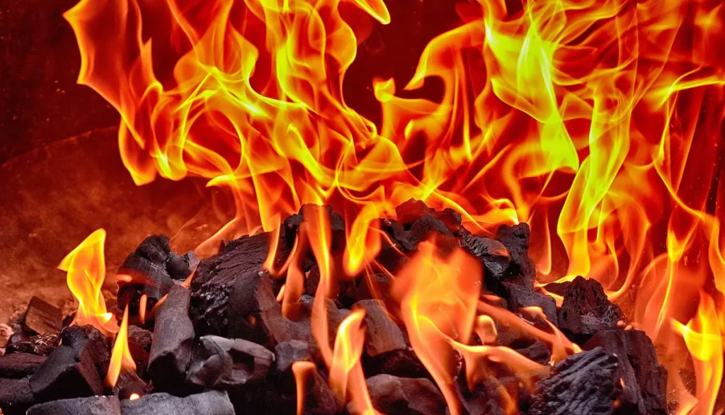 fire, burn, charcoal