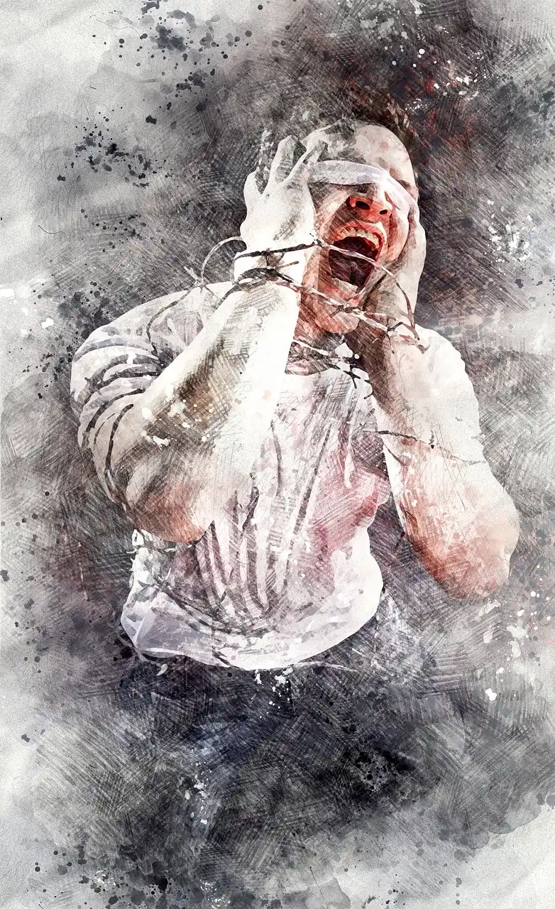cry, barbed wire, caught